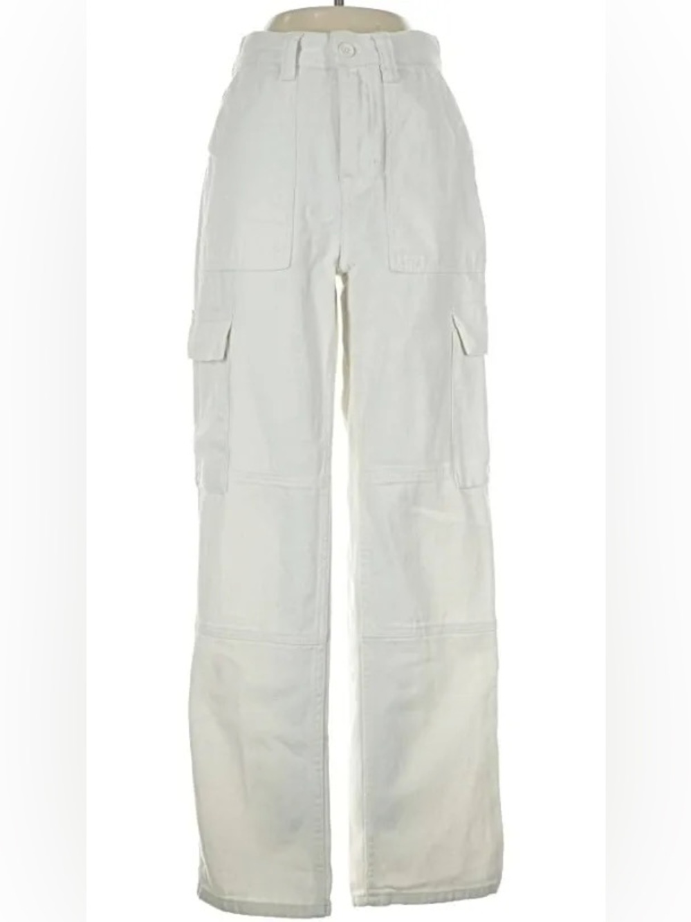 Pacsun White Cargo Utility Pants
